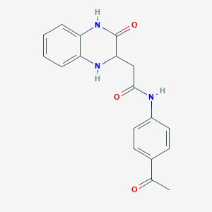 N-(4-acetylphenyl)-2-(3-oxo-1,2,3,4-tetrahydroquinoxalin-2-yl)acetamide