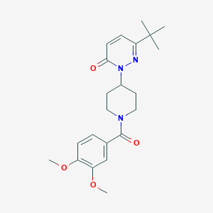 6-Tert-butyl-2-[1-(3,4-dimethoxybenzoyl)piperidin-4-yl]pyridazin-3-one