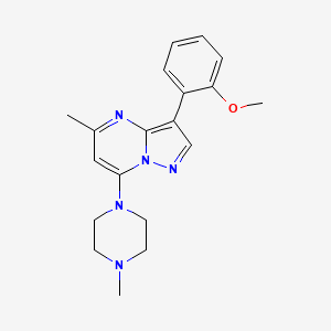 3-(2-Methoxyphenyl)-5-methyl-7-(4-methylpiperazin-1-yl)pyrazolo[1,5-a]pyrimidine