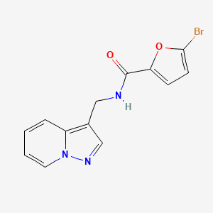 5-bromo-N-(pyrazolo[1,5-a]pyridin-3-ylmethyl)furan-2-carboxamide