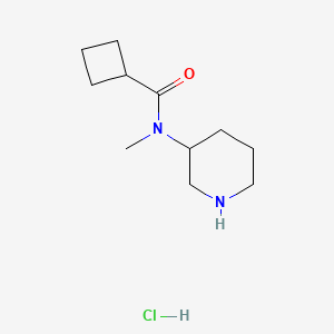 N-Methyl-N-piperidin-3-ylcyclobutanecarboxamide;hydrochloride