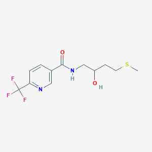 N-(2-Hydroxy-4-methylsulfanylbutyl)-6-(trifluoromethyl)pyridine-3-carboxamide