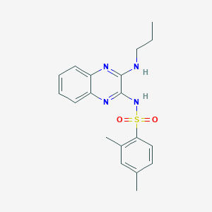 2,4-dimethyl-N-(3-(propylamino)quinoxalin-2-yl)benzenesulfonamide