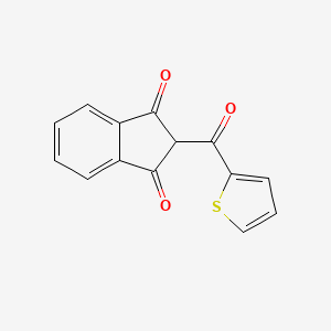 molecular formula C14H8O3S B2843337 2-(2-Thienylcarbonyl)indane-1,3-dione CAS No. 10275-43-1