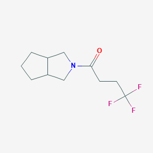 1-(3,3a,4,5,6,6a-Hexahydro-1H-cyclopenta[c]pyrrol-2-yl)-4,4,4-trifluorobutan-1-one