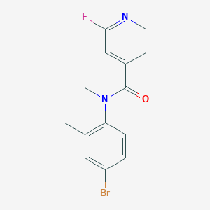 molecular formula C14H12BrFN2O B2843363 N-(4-bromo-2-methylphenyl)-2-fluoro-N-methylpyridine-4-carboxamide CAS No. 1376326-89-4