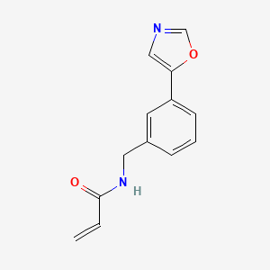 N-[[3-(1,3-Oxazol-5-yl)phenyl]methyl]prop-2-enamide