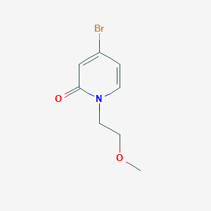 molecular formula C8H10BrNO2 B2843453 4-bromo-1-(2-methoxyethyl)-1,2-dihydropyridin-2-one CAS No. 1936135-61-3