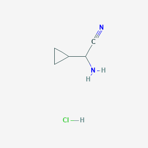 2-Amino-2-cyclopropylacetonitrile hydrochloride