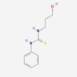 molecular formula C10H14N2OS B2843508 1-(3-Hydroxypropyl)-3-phenylthiourea CAS No. 29146-63-2