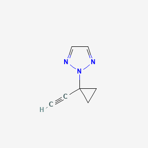 molecular formula C7H7N3 B2843513 2-(1-ethynylcyclopropyl)-2H-1,2,3-triazole CAS No. 2490398-54-2