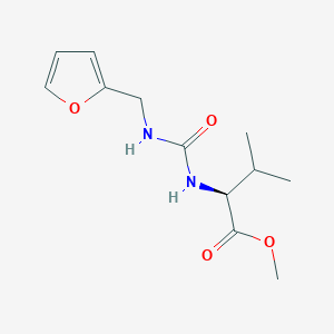 molecular formula C12H18N2O4 B2843517 methyl (2S)-2-({[(2-furylmethyl)amino]carbonyl}amino)-3-methylbutanoate CAS No. 958843-45-3