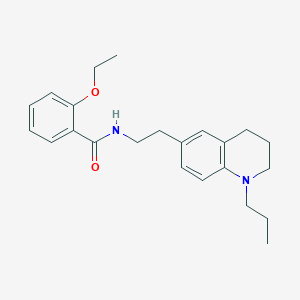 molecular formula C23H30N2O2 B2843530 2-ethoxy-N-(2-(1-propyl-1,2,3,4-tetrahydroquinolin-6-yl)ethyl)benzamide CAS No. 955591-95-4