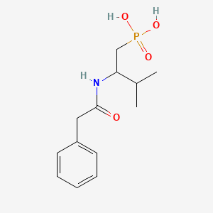 molecular formula C13H20NO4P B2843536 [3-Methyl-2-(2-phenylacetamido)butyl]phosphonic acid CAS No. 312614-83-8