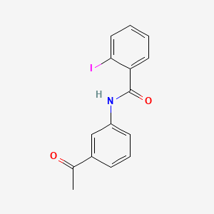 B2843550 N-(3-acetylphenyl)-2-iodobenzamide CAS No. 301656-89-3
