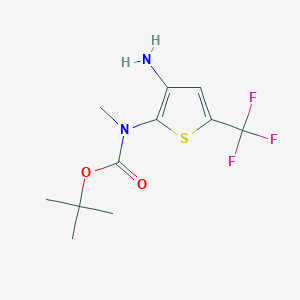 Tert-butyl N-[3-amino-5-(trifluoromethyl)thiophen-2-yl]-N-methylcarbamate