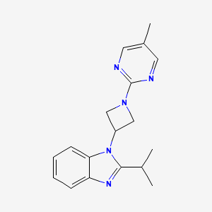 1-[1-(5-Methylpyrimidin-2-yl)azetidin-3-yl]-2-propan-2-ylbenzimidazole