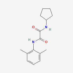 molecular formula C15H20N2O2 B2843575 N-cyclopentyl-N'-(2,6-dimethylphenyl)ethanediamide CAS No. 444284-26-8