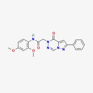 N-(2,4-dimethoxyphenyl)-2-(4-oxo-2-phenylpyrazolo[1,5-d][1,2,4]triazin-5(4H)-yl)acetamide
