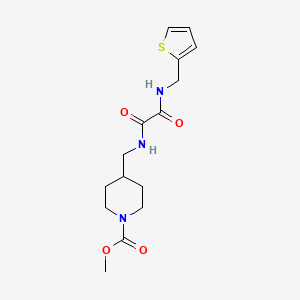 Methyl 4-((2-oxo-2-((thiophen-2-ylmethyl)amino)acetamido)methyl)piperidine-1-carboxylate