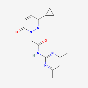 2-(3-cyclopropyl-6-oxopyridazin-1(6H)-yl)-N-(4,6-dimethylpyrimidin-2-yl)acetamide