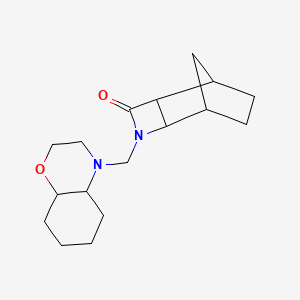 3-(2,3,4a,5,6,7,8,8a-Octahydrobenzo[b][1,4]oxazin-4-ylmethyl)-3-azatricyclo[4.2.1.02,5]nonan-4-one