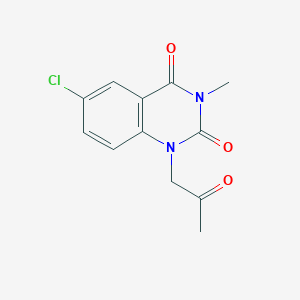 6-chloro-3-methyl-1-(2-oxopropyl)quinazoline-2,4(1H,3H)-dione