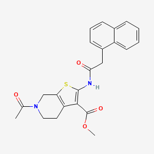 methyl 6-acetyl-2-[(2-naphthalen-1-ylacetyl)amino]-5,7-dihydro-4H-thieno[2,3-c]pyridine-3-carboxylate