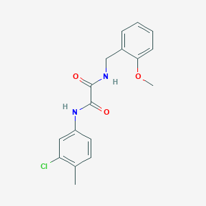 N-(3-chloro-4-methylphenyl)-N'-(2-methoxybenzyl)ethanediamide