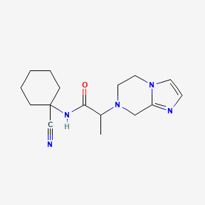 N-(1-cyanocyclohexyl)-2-{5H,6H,7H,8H-imidazo[1,2-a]pyrazin-7-yl}propanamide
