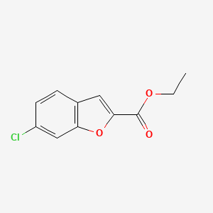 molecular formula C11H9ClO3 B2843622 Ethyl 6-chlorobenzofuran-2-carboxylate CAS No. 74222-19-8