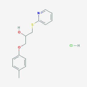 1-(Pyridin-2-ylthio)-3-(p-tolyloxy)propan-2-ol hydrochloride