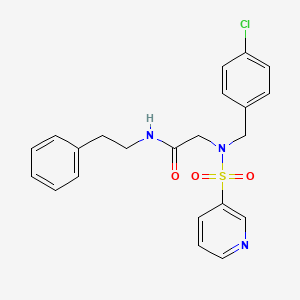 2-(N-(4-chlorobenzyl)pyridine-3-sulfonamido)-N-phenethylacetamide