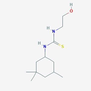 molecular formula C12H24N2OS B2843652 1-(2-Hydroxyethyl)-3-(3,3,5-trimethylcyclohexyl)thiourea CAS No. 883030-56-6