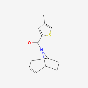 molecular formula C13H15NOS B2843653 8-(4-methylthiophene-2-carbonyl)-8-azabicyclo[3.2.1]oct-2-ene CAS No. 1705323-51-8