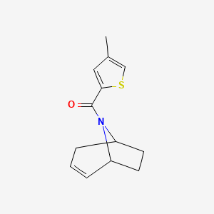 molecular formula C13H15NOS B2843653 (1R,5S)-8-azabicyclo[3.2.1]oct-2-en-8-yl(4-methylthiophen-2-yl)methanone CAS No. 1705323-51-8