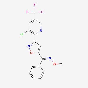 {3-[3-chloro-5-(trifluoromethyl)-2-pyridinyl]-5-isoxazolyl}(phenyl)methanone O-methyloxime