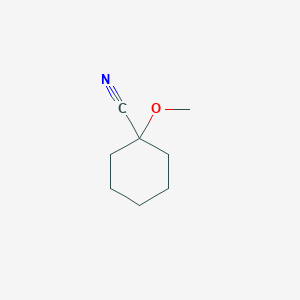 molecular formula C8H13NO B2843676 1-Methoxycyclohexane-1-carbonitrile CAS No. 83268-57-9
