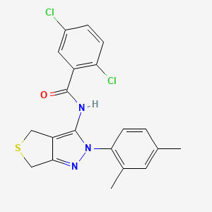 2,5-dichloro-N-[2-(2,4-dimethylphenyl)-4,6-dihydrothieno[3,4-c]pyrazol-3-yl]benzamide