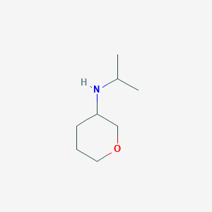 molecular formula C8H17NO B2843681 N-propan-2-yloxan-3-amine CAS No. 1343450-12-3