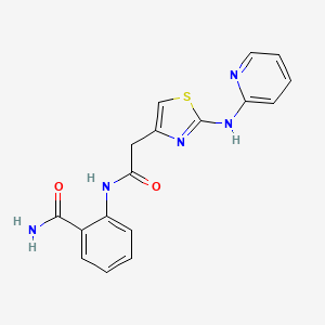 2-(2-(2-(Pyridin-2-ylamino)thiazol-4-yl)acetamido)benzamide