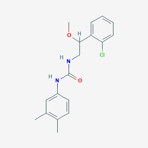 molecular formula C18H21ClN2O2 B2843731 1-(2-(2-Chlorophenyl)-2-methoxyethyl)-3-(3,4-dimethylphenyl)urea CAS No. 1795479-02-5