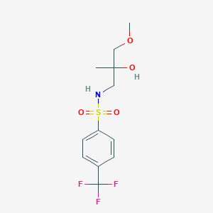 B2843733 N-(2-hydroxy-3-methoxy-2-methylpropyl)-4-(trifluoromethyl)benzenesulfonamide CAS No. 1334369-82-2