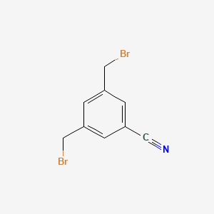 molecular formula C9H7Br2N B2843785 3,5-Bis(bromomethyl)benzonitrile CAS No. 74163-48-7