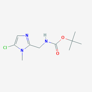molecular formula C10H16ClN3O2 B2843792 Tert-butyl N-[(5-chloro-1-methylimidazol-2-yl)methyl]carbamate CAS No. 1857949-17-7