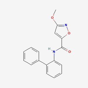 molecular formula C17H14N2O3 B2843811 N-([1,1'-biphenyl]-2-yl)-3-methoxyisoxazole-5-carboxamide CAS No. 1428358-37-5