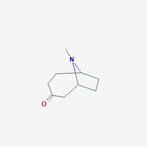 molecular formula C9H15NO B2843868 9-Methyl-9-azabicyclo[4.2.1]nonan-3-one CAS No. 140241-84-5