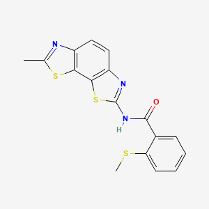 N-(7-methylbenzo[1,2-d:4,3-d']bis(thiazole)-2-yl)-2-(methylthio)benzamide