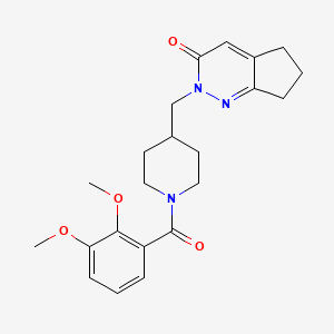 2-[[1-(2,3-Dimethoxybenzoyl)piperidin-4-yl]methyl]-6,7-dihydro-5H-cyclopenta[c]pyridazin-3-one
