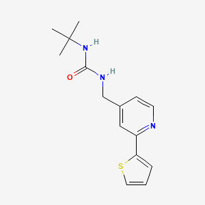 1-(Tert-butyl)-3-((2-(thiophen-2-yl)pyridin-4-yl)methyl)urea